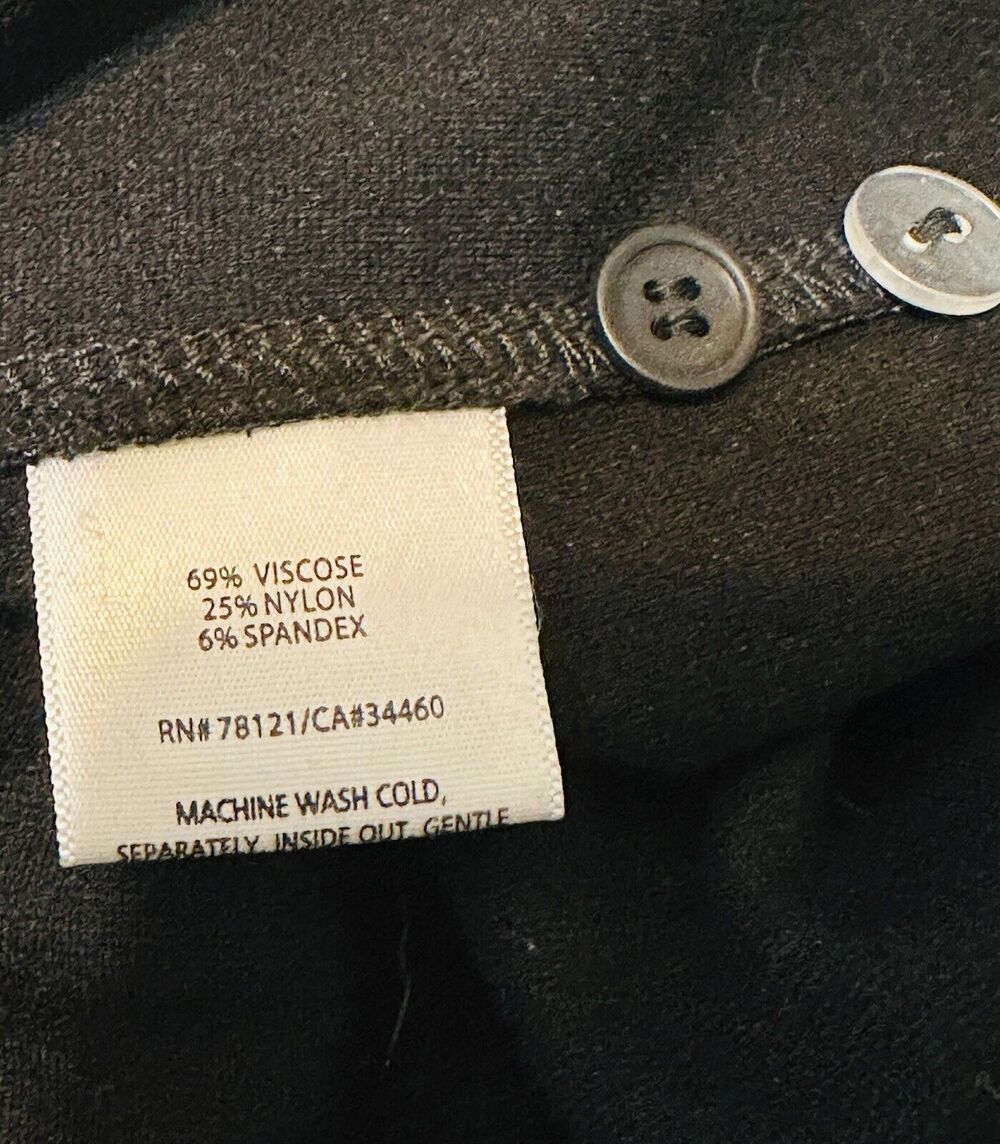 Eileen Fisher Size 10 Washable Stretch Crepe Straight Pants Italian Fabric - Picture 14 of 14